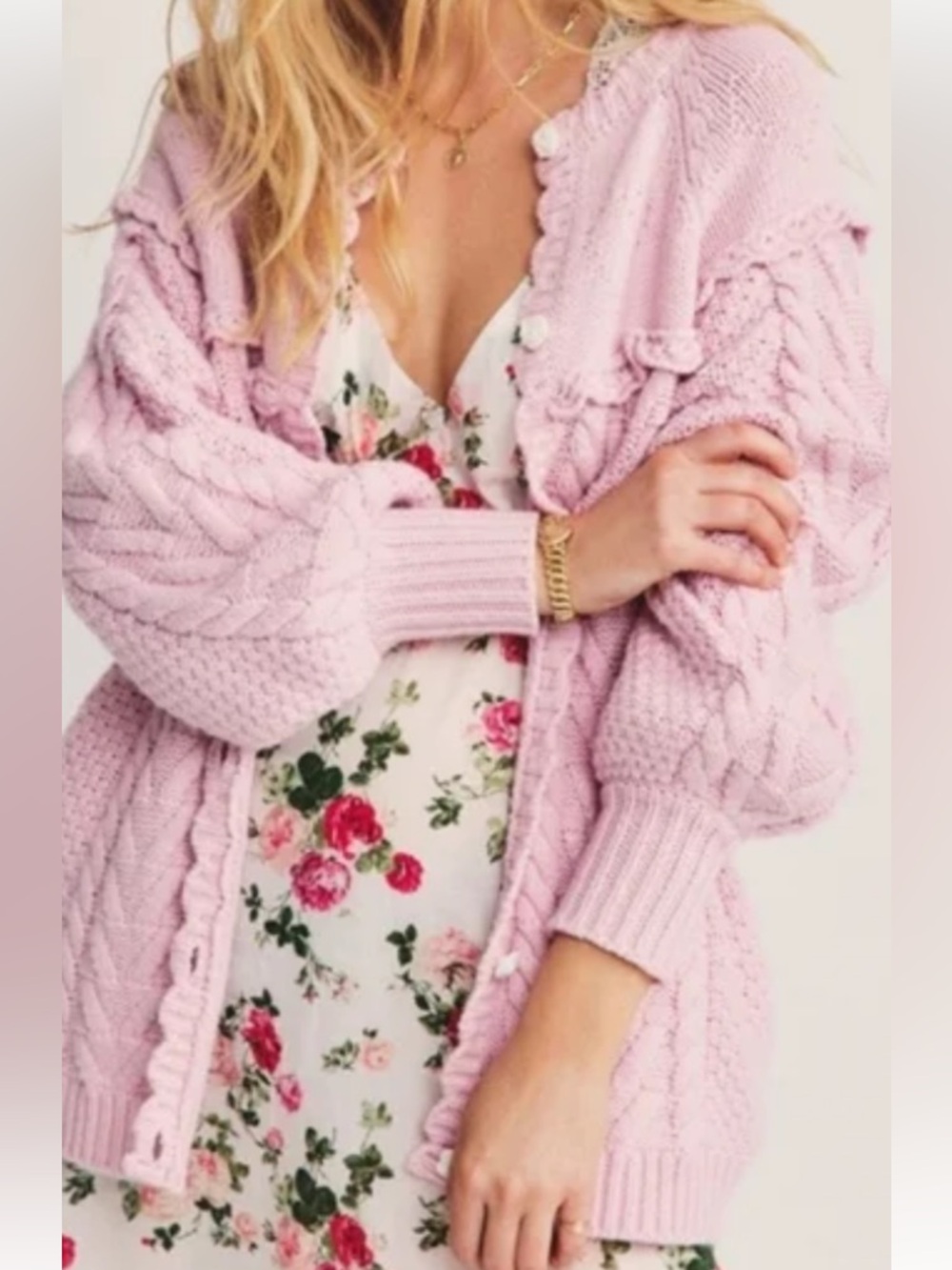 LoveShackFancy Lake Boyfriend Cardigan S